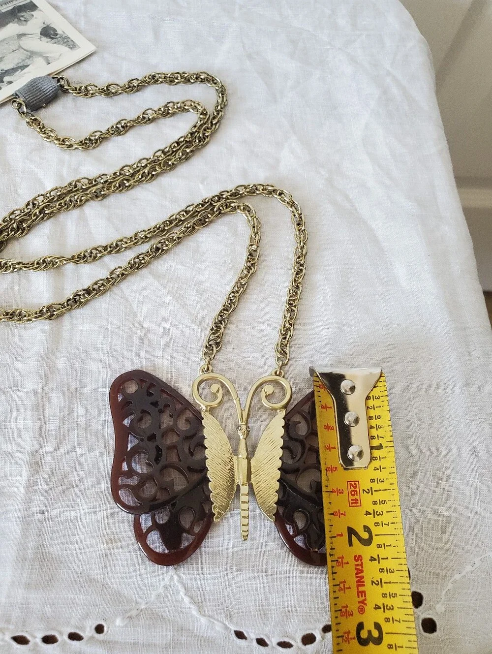 Anthropologie Butterfly Necklace